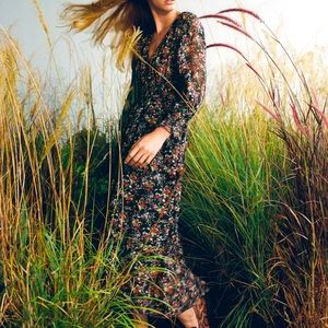 Zara long printed dress